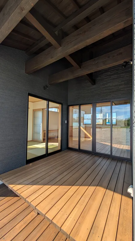 ハンズの新築住宅M様邸ウッドデッキ